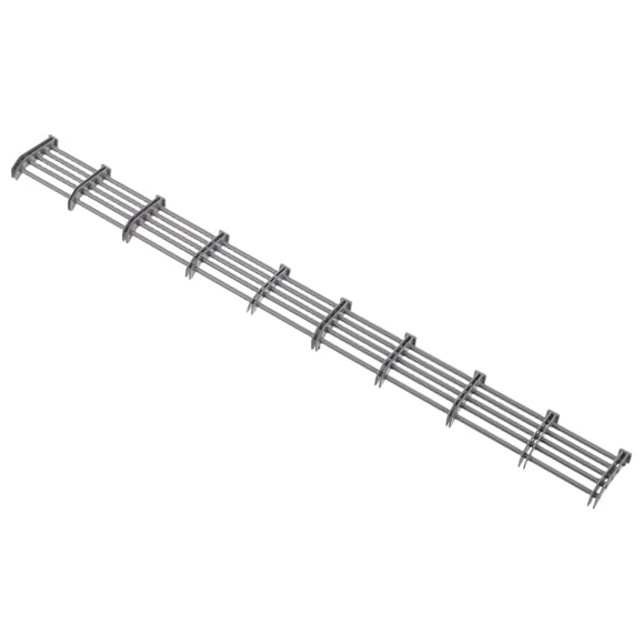 Raindrops Mini Rail Fence Grey Architectural Model Accessory 1Pack For Garden Layout Design Professionals