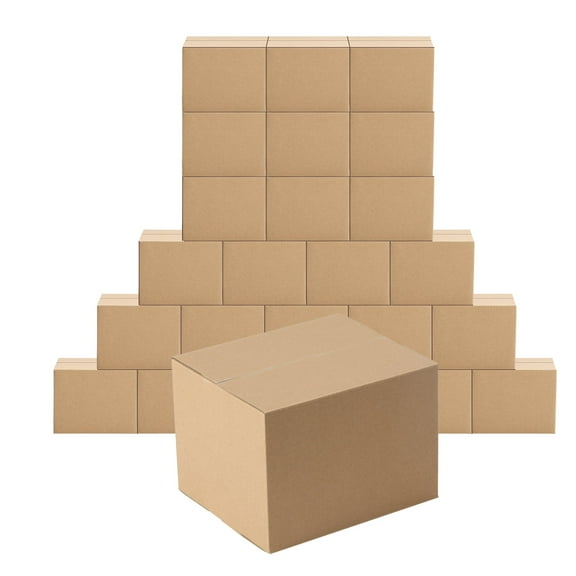 CRUGLA 7x6x5 inch Shipping Boxes Set of 25, Mailer Boxes for Packaging Small Business, Small Cardboard Gift Boxes for Wrapping Mailing Present, Brown