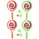 thumbnail image 2 of Durable PP Kids Tennis Racket Set with 2 Racquets and Balls for Outdoor Play Assorted Color 18cm Bracket, 2 of 5