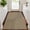 Black and brown U-shaped, variant on ORGOWEL Door Mat Easy Jute Non Slip Washable Absorbent Low Profile Dirt Resistant Welcome Mat for Indoor Outdoor Patio Porch Entryway, Black & Brown,2x3ft