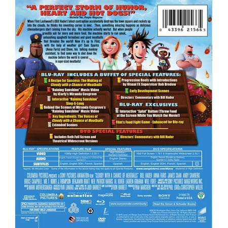 Cloudy With a Chance of Meatballs (Blu-ray + DVD + Digital Copy)
