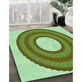 thumbnail image 2 of Ahgly Company Indoor Rectangle Patterned Light Green Area Rugs, 5' x 7', 2 of 6