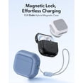 thumbnail image 3 of Funda para AirPods 4 ESR Orbit Hybrid con protección contra caídas, color azul oscuro, 3 of 9