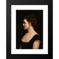 thumbnail image 2 of Paul Dubois 14x18 Black Modern Framed Museum Art Print Titled - Women's Profile (ca 1880), 2 of 5
