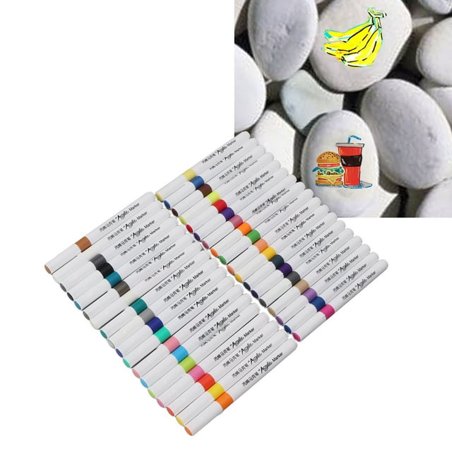 Marcadores De Pintura Acrílico, Bolígrafos De Pintura De Tinta A Base De Agua Para Cerámica De Vidrio De Lienzo, Marcadores De Arte De Alta Cobertura Para Pintura Y Manualidades