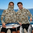 thumbnail image 3 of SEANATIVE Sun Protection Fishing Shirts for Men Long Sleeve Hooded Rash Guard Men's Outdoor Fishing Apparel for Swimming Surfing Kayaking Hiking, M, Hunting Forest Camouflage, 3 of 7