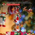 thumbnail image 2 of Electric Santa ClimbingClimbing Santa Claus on Rope Ladder with Music Hanging Christams Decorations Home Indoor Wall Decor(Rope Ladder Black, 1), 2 of 4