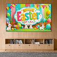 thumbnail image 5 of Colorful and Festive Easter Backdrop Banner with Bunny and Egg Elements Party Decorations Photography Props for Easter Celebrations Party Supplies Happy Easter Event Decor Background, 5 of 8