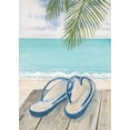 thumbnail image 2 of FISK, Arnie 11x14 White Modern Wood Framed Museum Art Print Titled - Beach Comfort, 2 of 4