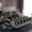 Gray Black White, variant on Manfei Geometric Stripe Full Sheet Set (4-Piece) Army Camo Red Black Gray Decor For Kids