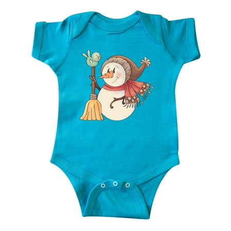 

Inktastic For the Birds Snowman Gift Baby Boy Bodysuit