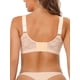 thumbnail image 3 of SOSTENIBLE CHIC Sujetador Minimizador de Encaje para Mujeres U Back de Cobertura Completa Sin Aros para Uso Diario D 38 Beige Claro, 3 of 4