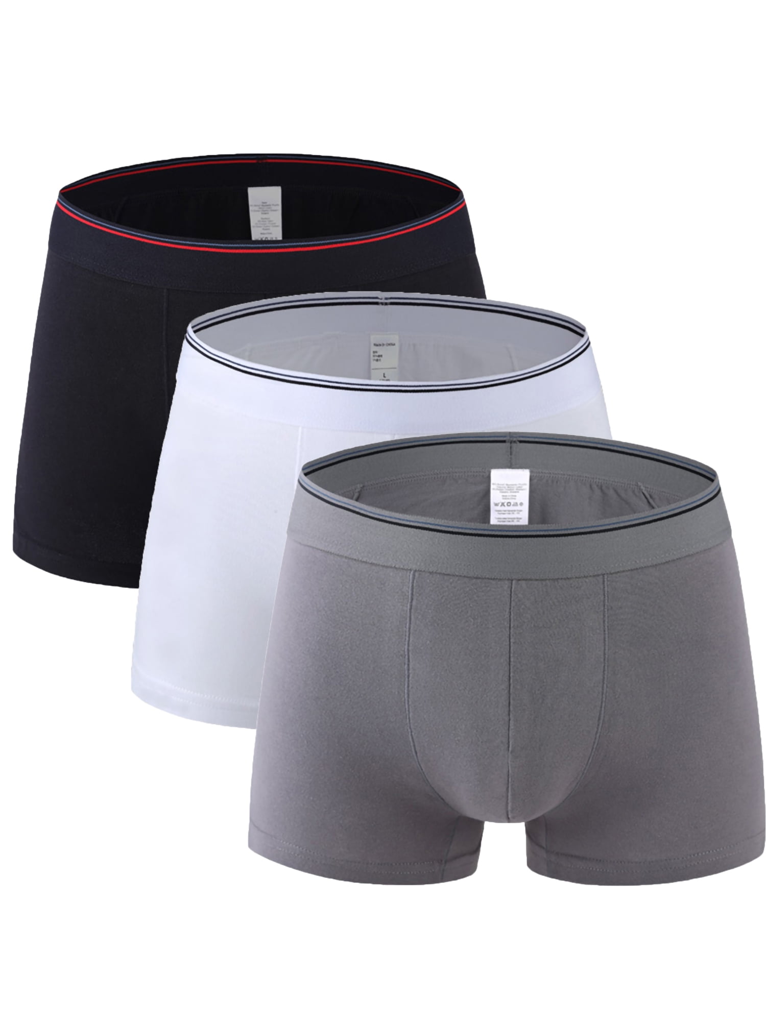 Men's Fashion Sports Cotton Trunks Boxer Solid Everyday Shorts Underwear S M L 