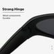 thumbnail image 5 of Sports Wrap Around Sunglasses Uv Protection Polarised Lenses Unisex Sports Glasses For DrivingBright Black Grey, 5 of 5