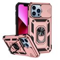 thumbnail image 1 of EGNMCR Phone Case Magnetic Car Finger Ring 3-in-1 Phone Case, Slide Camera Cover Phone Case With 360° Rotation Ring Stand For I-Phone 13/14/Pro/Pro Mobile phone shell, 1 of 1