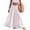 White #08, variant on Linen Skirts for Women Casual Flowy Tiered Maxi Skirt Comfy Vintage Beach Travel High Waisted Boho Skirt with Belt S