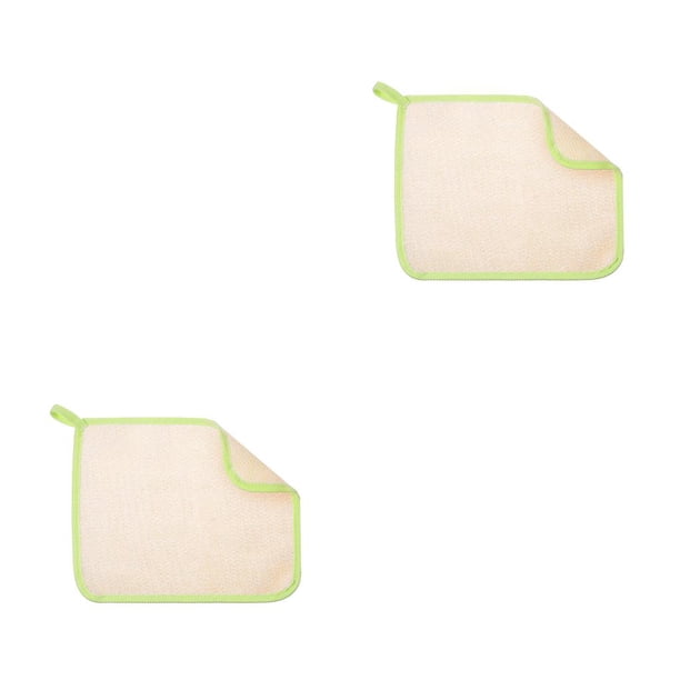 Advancent Depurador de cuerpo Limpiador de alta eficiencia Herramienta de limpieza de piel cómoda Espalda Cuello Brazos Piernas Toallita para baño Verde Verde 2piezas Advancent CBP301652