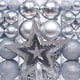 thumbnail image 5 of 101 Piezas Adornos de Bolas de Navidad Estrella Superior de Árbol DIY para Favor de Fiesta Interior Plata mayimx Bolas colgantes, 5 of 9