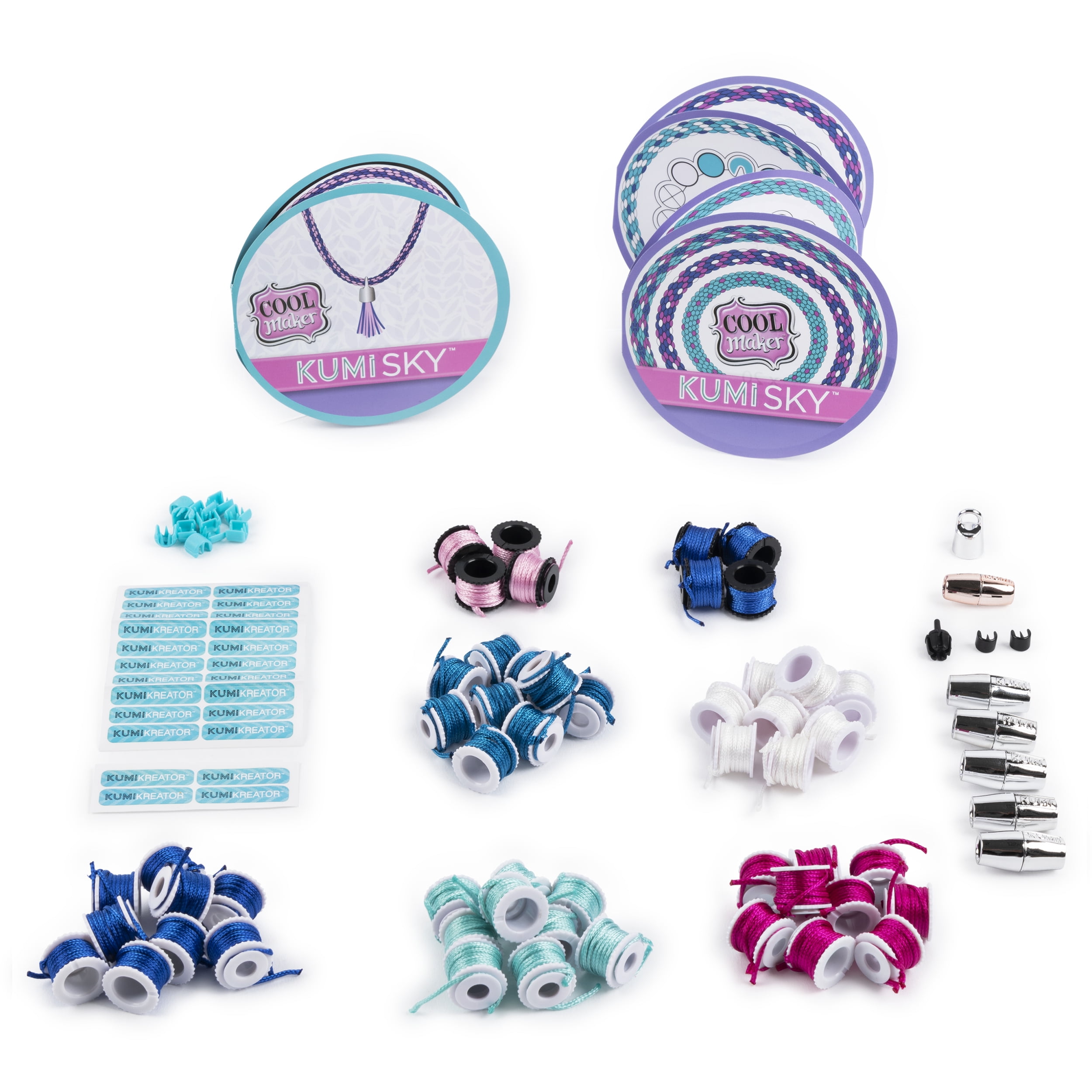Cool Maker, KumiKreator Sky Fashion Pack Refill, Friendship Bracelet and  Necklace Activity Kit 