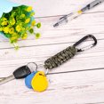 thumbnail image 5 of Uxcell Braided Paracord Lanyard Keychain Paracord Neck Badge Lanyard with Hook Clip and Key Ring Black 6 Pcs, 5 of 6
