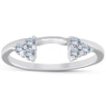 thumbnail image 1 of 1/4ct Diamond Ring Enhancer Wedding Ring 14K White Gold, 1 of 3