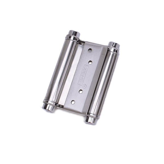 Quroko Stainless Steel Double Action Spring Hinge, Adjustable Bearing for Swing Doors, Bar Gate & Home (4 inch, 2pcs)