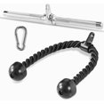 thumbnail image 1 of shiyou-Triceps Pull Down Attachment, Cable Machine Accessories for Home Gym, LAT Pull Down Attachment Weight Fitness, Cable Machine Attachment Set - Triceps Rope, LAT Pull Down Bar, V-Bar, Double D, 1 of 4