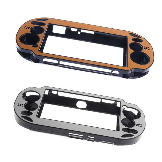 2pcs Funda Cubierta Protectora Accesorios de Videojuegos para ps psv1000 Herramientas Color Plata+Oro Sunnimix Funda de piel protectora
