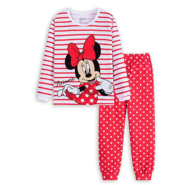 Ensembles de Vêtements pour Enfants Printemps Automne Vêtements de Nuit Vêtements Enfants Collection Mickey Ensemble de Pyjamas Filles Pijamas Minnie Pyjamas