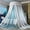 Blue/White, variant on Bed Canopy Princess for Girls,Bed Canopy Curtain Double Layer Sheer Mesh Dome Bed Curtain- Round Lace Princess Mosquito Net Tent for Twin Full Queen King Bed(Pink/White)