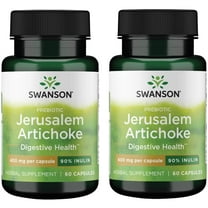 Swanson Prebiotic Jerusalem Artichoke - 90% Inulin 400 mg 60 Caps 2 Pack