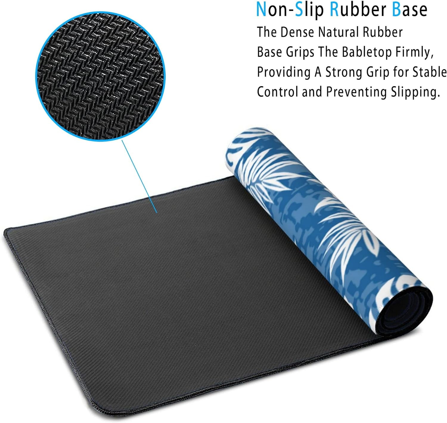 Hibiscus Flowers Large Mouse Pad, Aloha Tropical Hawaii Hibiscus Floral Camo Gaming Mouse Pad,Computer Desk Mat Keyboard with Non Slip Base for Home Office,Extended Large Size 31.5" X 15.7"