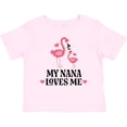 thumbnail image 3 of Inktastic Nana Loves Me Girl Flamingo Girls Baby T-Shirt, 3 of 5