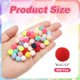 thumbnail image 2 of Uxcell Pom Poms, Small Pom Pom Balls Fuzzy Craft Pompoms for Crafts Arts DIY Decorations Multicolor, 2 of 5