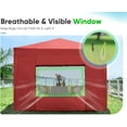 thumbnail image 6 of Quictent Privacy 8'x8' Easy Pop up Canopy Tent with Sidewalls and Mesh Windows Enclosed Instant Canopy Shelter Portable Waterproof (Burgundy), 6 of 9
