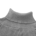 thumbnail image 3 of zbxnLI Womens Turtleneck Sweater 3/4 Sleeve Pullover Sweater Fashion Fall Tops Women's Clothes, 3 of 5