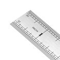 thumbnail image 3 of Unique Bargains 6 Pcs Steel Ruler, 8 inch Ruler, Metal Ruler,  Ruler, Inches and Centimeters, Drawing Ruler, Measuring Ruler, 3 of 4