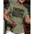 thumbnail image 2 of Gymish Therapy Session Workout T-Shirt for Men, Funny Gym Shirts, Lifting T-Shirt, Deadlift Tee, Men's Gym Shirt, Workout Tops, Powerlifting & Bodybuilding Tee, 2 of 6