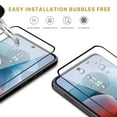 thumbnail image 6 of BEMZ [2-Pack] Screen Protector for Motorola Moto G 5G 2024 Easy Install, Bubble Free, Anti-Scratch, Shatterproof Tempered Glass Screen Protector ((Black Frame Full Screen Protection)), 6 of 6