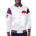 thumbnail image 2 of Men's Starter White Buffalo Bills Vintage Satin Full-Snap Varsity Jacket, 2 of 3