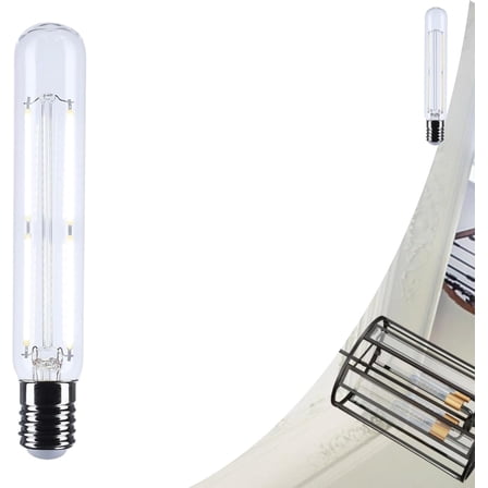 Satco S12533 T9 LED Light Bulb 8W 120V 5000K 800 Lumen E26 Medium Base 92 CRI Dimmable Wet Rated IP65 Enclosed Fixture Rated (1 Pack)