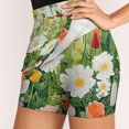 thumbnail image 2 of Women's Shuihui Flower Print High Waist A-Line Mini Skirts Colorful Pleated Short Skirt Trendy E-Girls Streetwear, 2 of 5