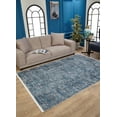 thumbnail image 2 of Bircand Blue Modern Polyester Area Rugs for Living Room Washable Rugs Boho Moroccan Area Rug Soft Geometric Bohemian Carpet Distressed Indoor Rug for Bedroom Dining Room Office Nonslip Rug, 2 of 9