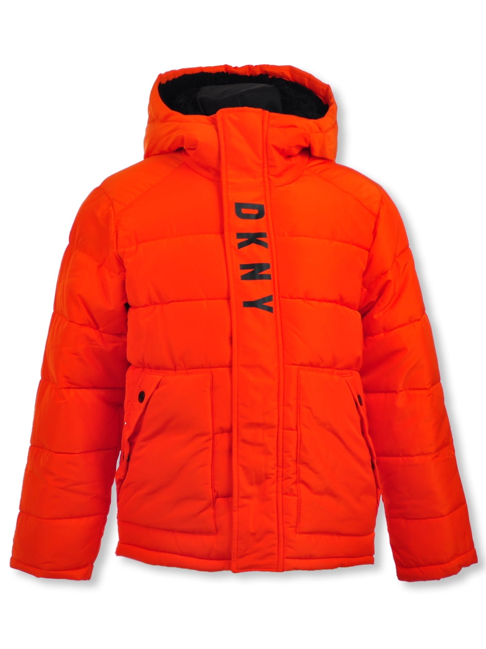 DKNY Boys Puffer Jacket orange 14 16 Big Boys