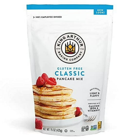 (6 Case)King Arthur Flour Pancake Mix, Gluten Free, 15 Ounces