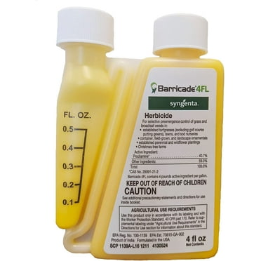 Barricade 4FL Herbicide - Pre-Emergent Weed Control -4 oz Bottle by Syngenta