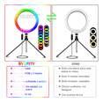 thumbnail image 2 of Aro de Luz LED con Trípode Selfie Ring Light 10" Ajustable de 26 Modos Colores, Xtellar multicolor, 2 of 3