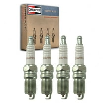 4 pc Champion 408 Copper Plus Spark Plugs for 14GF22 14GRF22 14GRF32 14GRF52 41-600 7971 7989 82300319 AGRF52 AGSF52C HR10DCX HR8DCX R44LTS R46LTS RS14YC T16EPRU TR5 Ignition Wire Secondary