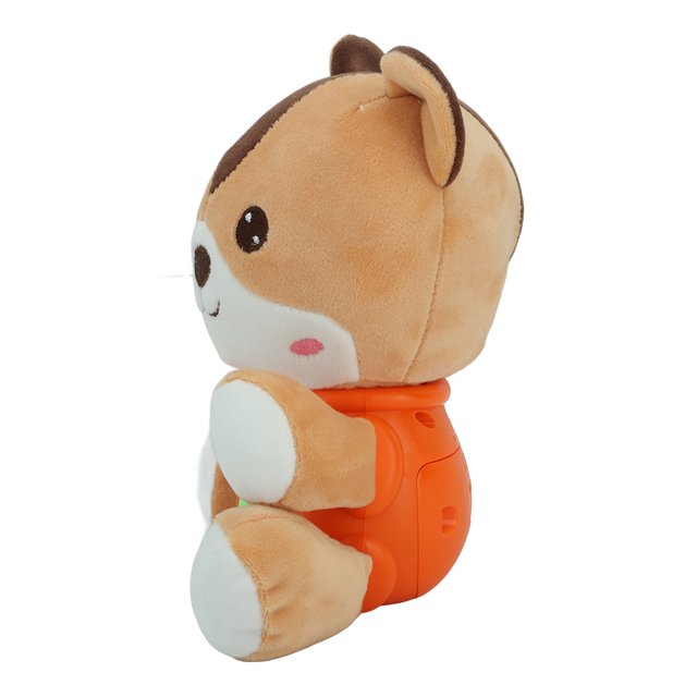 Juguete de peluche para bebé con música, muñeco de peluche con música y diseño aerodinámico