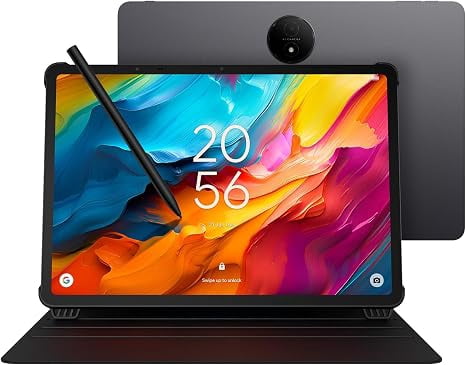 TCL NXTPAPER 14 Android Tablet, 14.3" Paper-Like Display Drawing Pad, Digital Notebook & Musician Tablet with 4096-Level Stylus & Flip Case, 8+8GB RAM, 256GB Storage, Gray